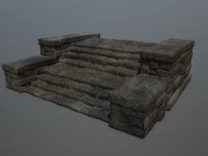 RuinStairs 3D Model