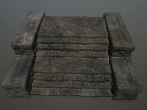 RuinStairs 3D Model