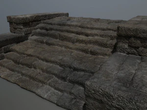 RuinStairs 3D Model
