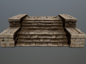 Ruin Stairs 3D मॉडल