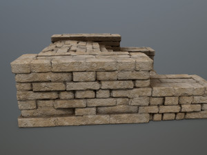Ruin Stairs 3D Model