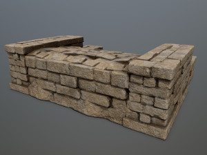 Ruin Stairs 3D Model