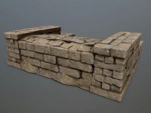 Ruin Stairs 3D Model