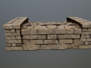 Ruin Stairs 3D Model