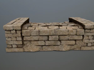 Ruin Stairs 3D Model