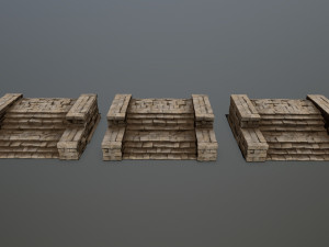 Ruin Stairs 3D Model