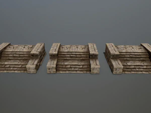 Ruin Stairs 3D Model