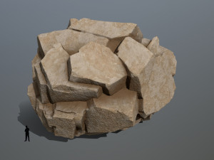 Desert rock 3D 모델