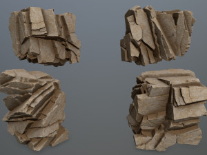 Desert rock 3D 모델