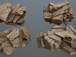 Desert rock 3D 모델