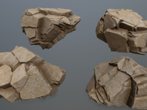 Desert rock 3D 모델