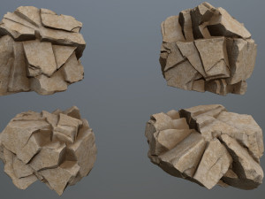 Desert rock 3D 모델