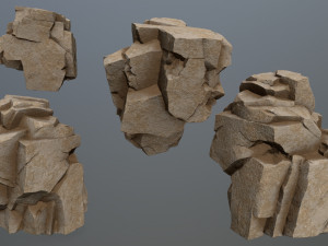 Desert rock 3D 모델