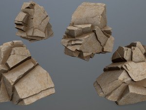 Desert rock 3D 모델