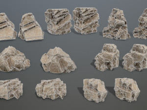 Desert rock 3D 모델