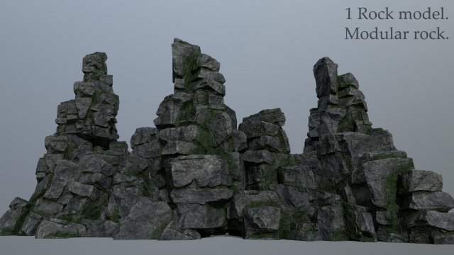 Cliff rocks 3Dモデル .c4d .max .obj .3ds .fbx .stl .blend
