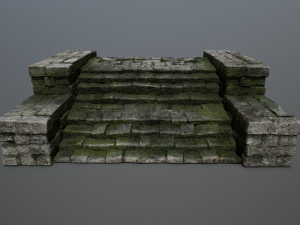 Ruin Stairs 3D Model