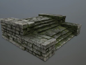 Ruin Stairs 3D Model