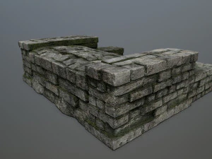 Ruin Stairs 3D Model