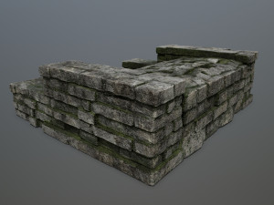 Ruin Stairs 3Dモデル