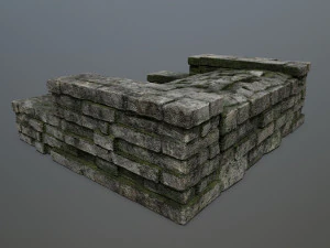 Ruin Stairs 3D Model