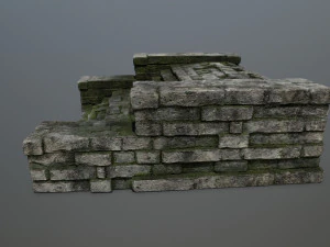 Ruin Stairs 3D Model