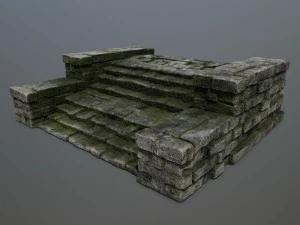 Ruin Stairs 3D Model