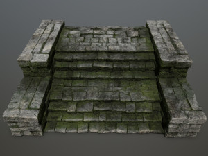 Ruin Stairs 3Dモデル