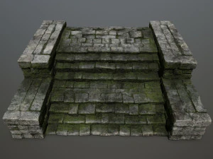 Ruin Stairs 3D Model