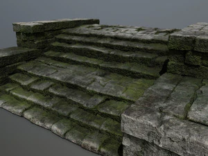 Ruin Stairs 3D Model