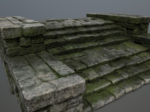 Ruin Stairs 3Dモデル