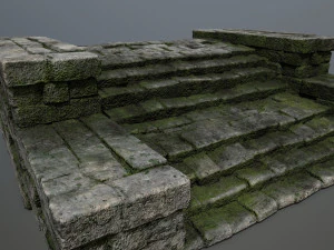 Ruin Stairs 3D Model
