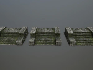 Ruin Stairs 3D Model