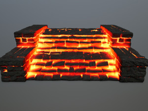 Ruin Stairs 3D Model
