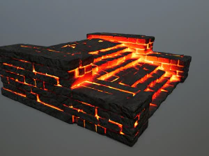 Ruin Stairs 3D Model