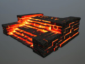 Ruin Stairs 3D Model