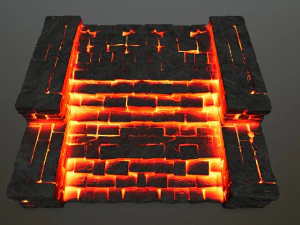 Ruin Stairs 3D Model