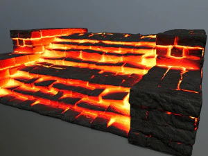 Ruin Stairs 3D Model