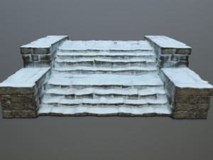 Ruin Stairs 3D Model