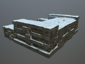 Ruin Stairs 3D Модель