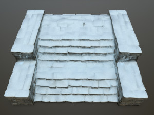 Ruin Stairs 3D Модель