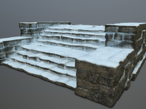 Ruin Stairs 3D Модель