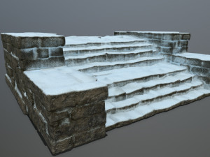 Ruin Stairs 3D Модель