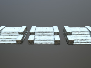Ruin Stairs 3D Модель