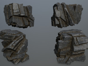 Cliff rocks 3D 모델