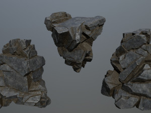 Cliff rocks 3D 모델