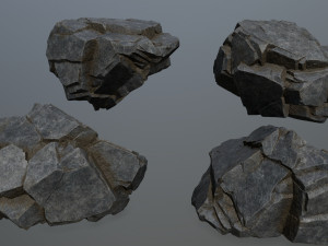Cliff rocks 3D 모델