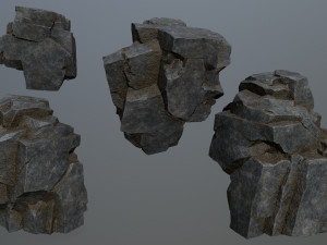 Cliff rocks 3D 모델