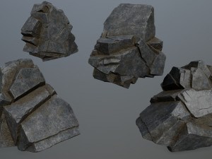 Cliff rocks 3D 모델