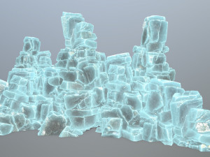 Ice rock Model 3D